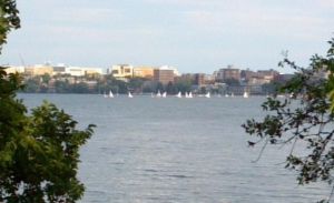 Sailboats on Lake Mendota